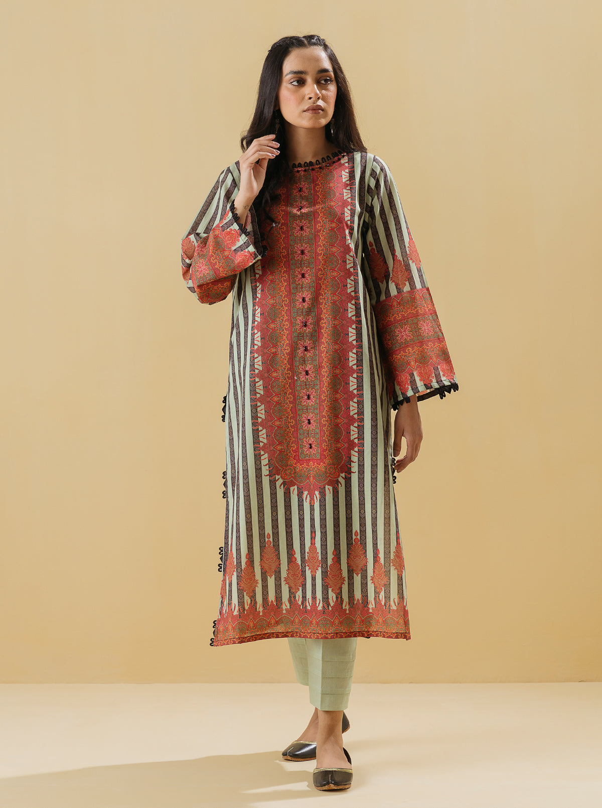 2 Piece - Printed Lawn Suit - Urban Chic