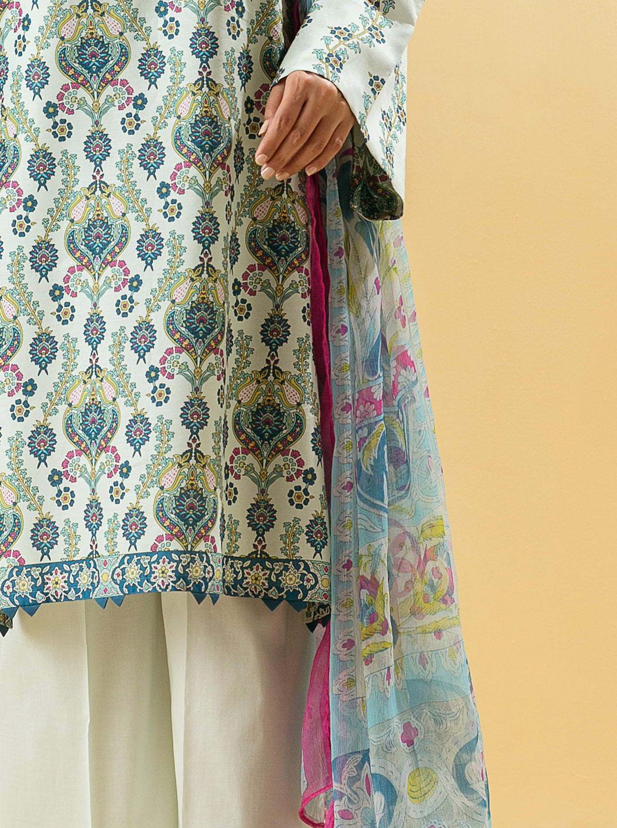 2 PIECE - PRINTED LAWN SUIT - FLOURITE CHARMSMB4S22U16-MULTI-2000000200781-2PC