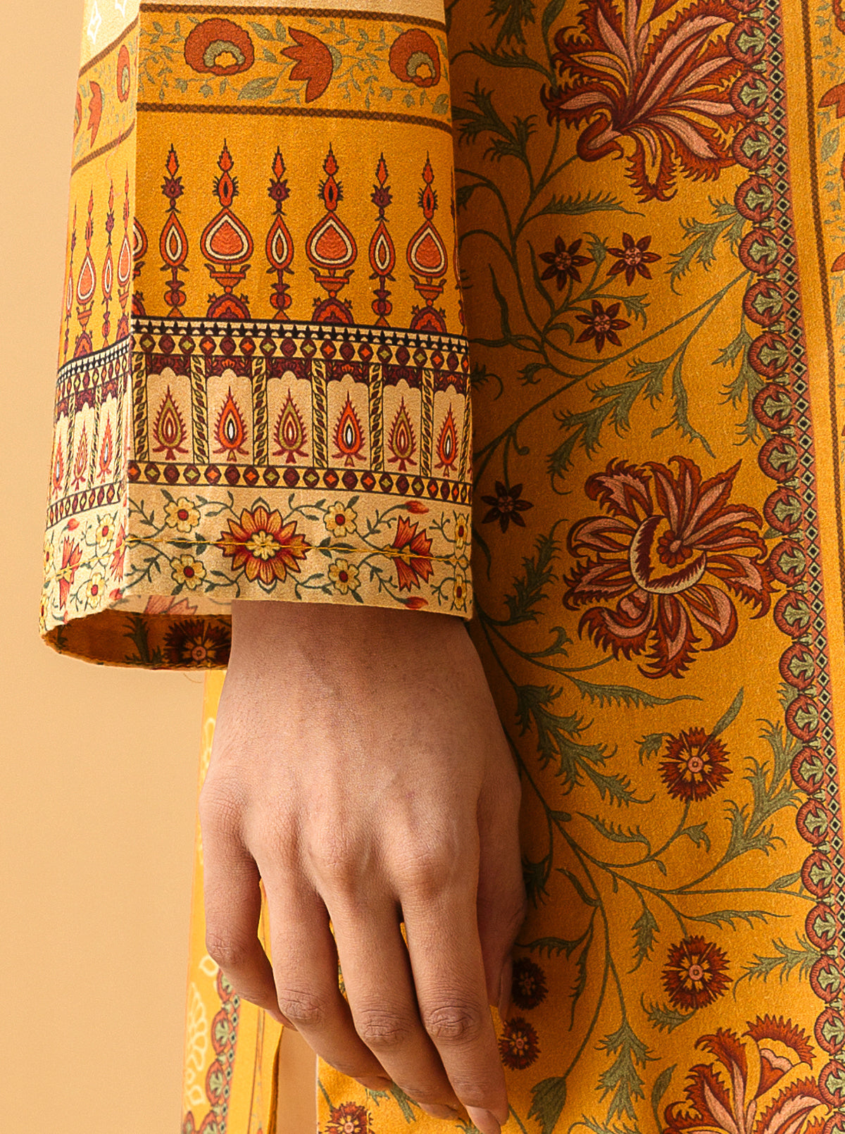 2 PIECE - PRINTED LAWN SUIT - ORIENTAL OBSESSIONMB4S22U20-YELLOW-2000000203475-2PC