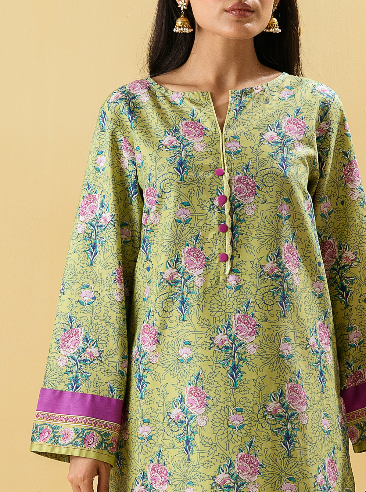 2 PIECE - PRINTED LAWN SUIT - CHROMATIC SPREE
