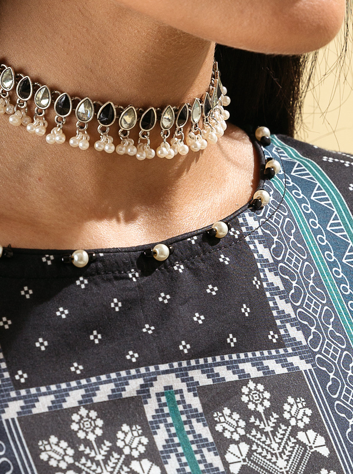 3 PIECE - PRINTED LAWN SUIT - ETHNIC TREASUREMB4S22U34-BLACK-2000000200792-3PC