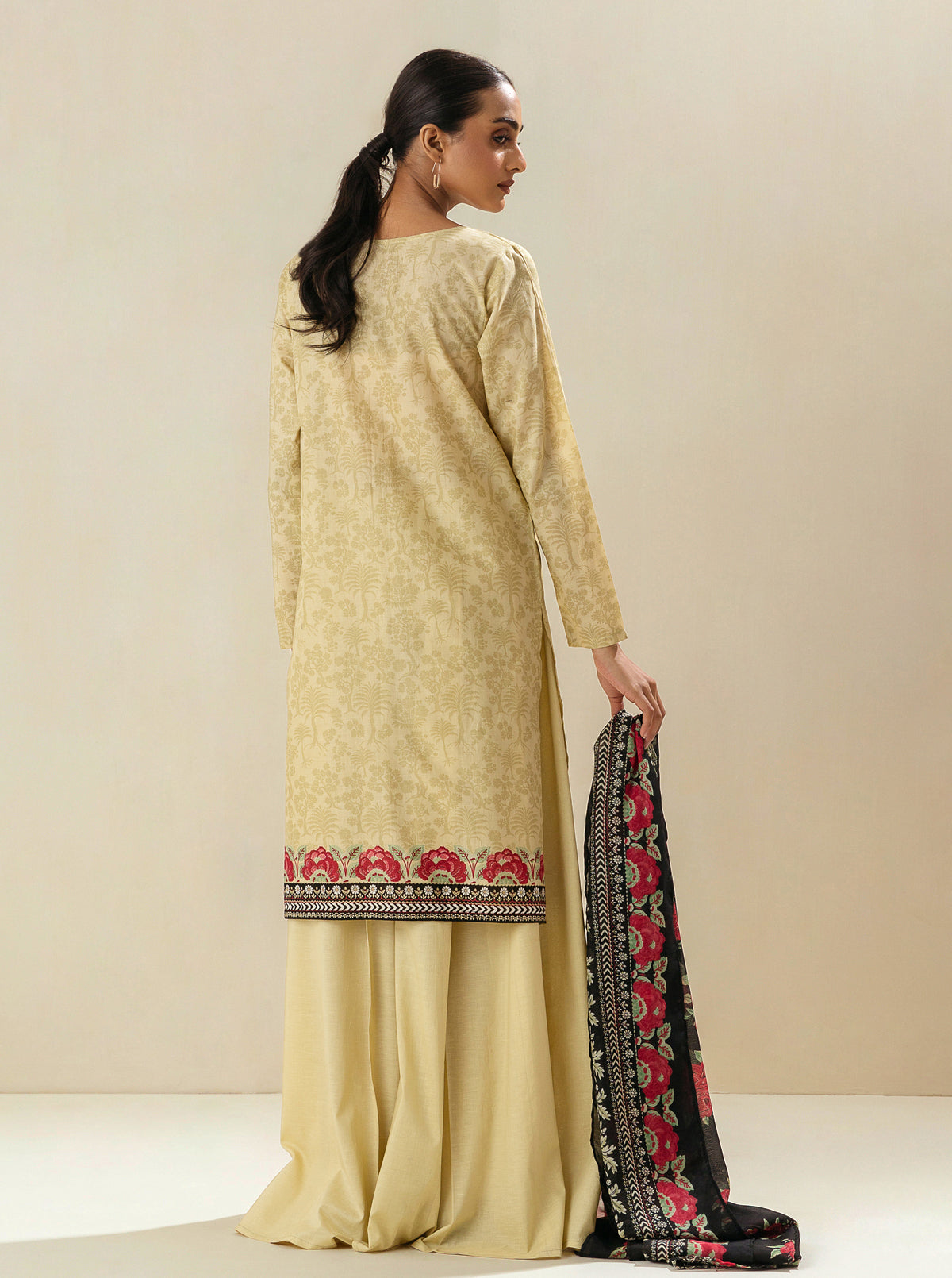 2 Piece - Embroidered Lawn Suit - Poppin Rose