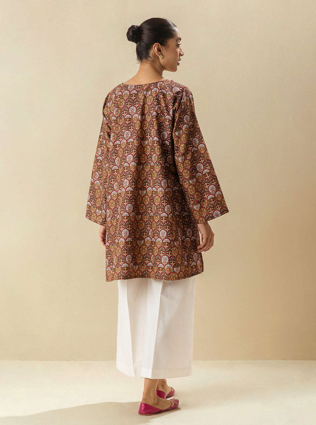 1 PIECE - PRINTED LAWN SHIRT - PLUME SKY