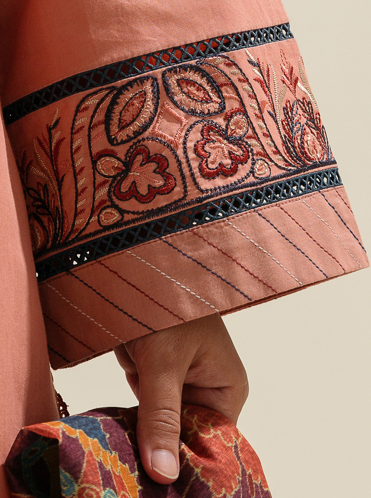 3 Piece - Embroidered Lawn Suit - Wild Flower Heaven