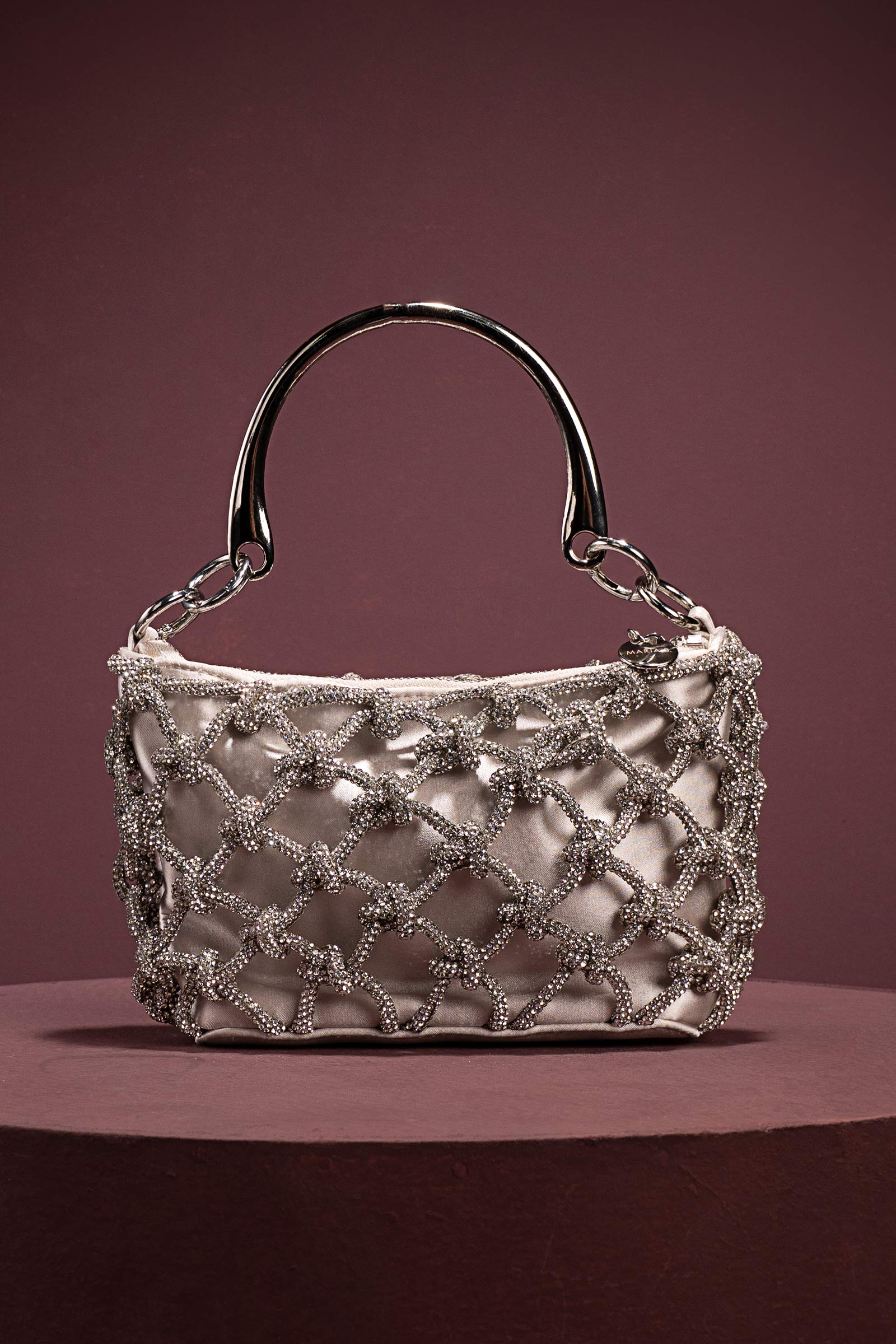Crystals Knotted Bag
