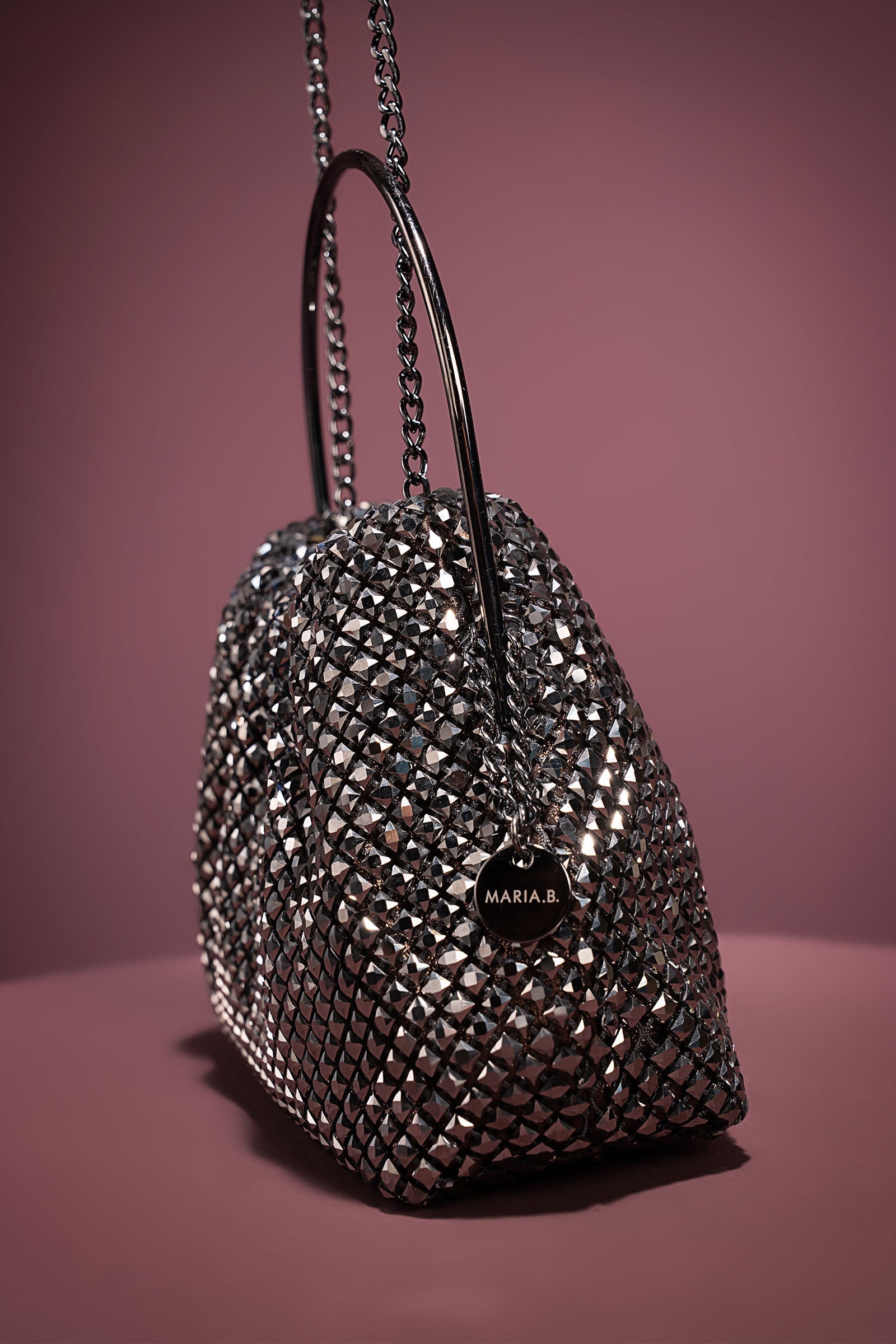 Studded Bucket Clutch