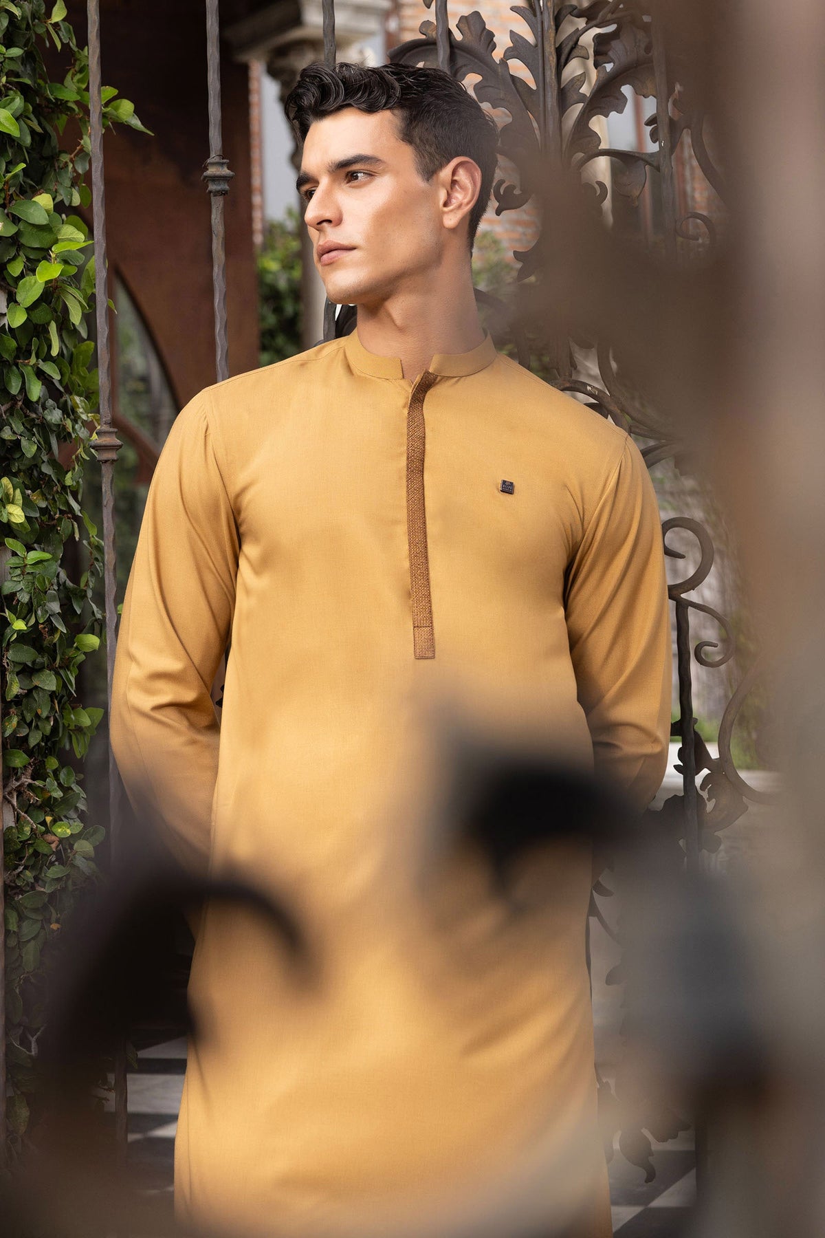 Embroidered Blended Kurta