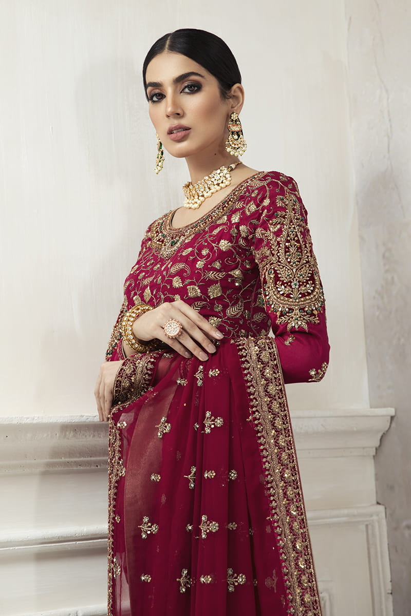 Maria B. Couture Red Wine MC-027