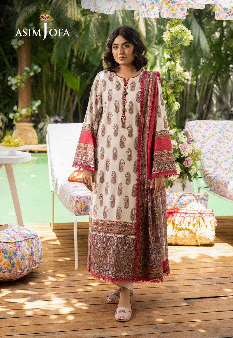 AJGBD-07 PRINTED LAWN 3 PCS
