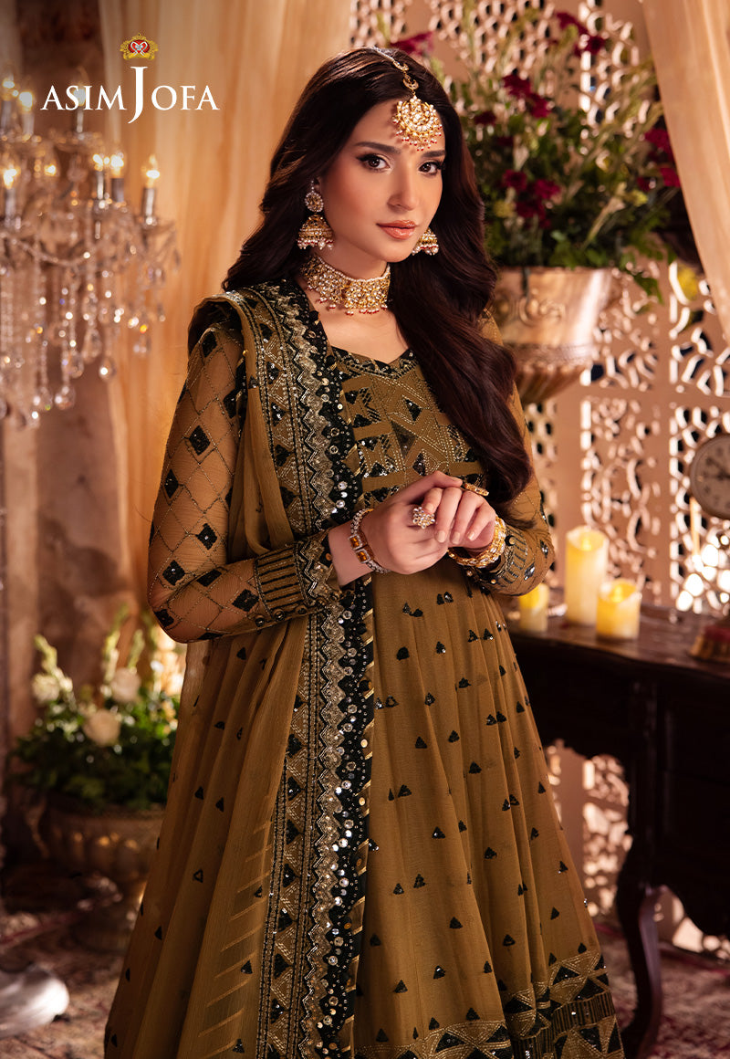 AJYV-06 EMBROIDERED CHIFFON 3 PCS