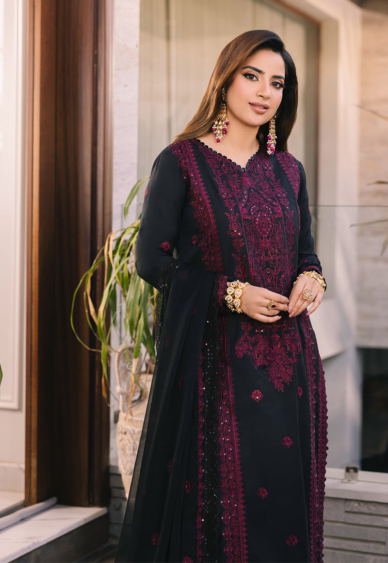 AJSM-48 EMBROIDERED SILK 3 PCS