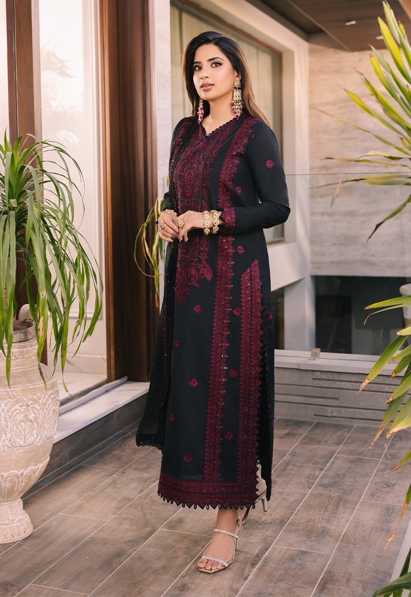 AJSM-48 EMBROIDERED SILK 3 PCS