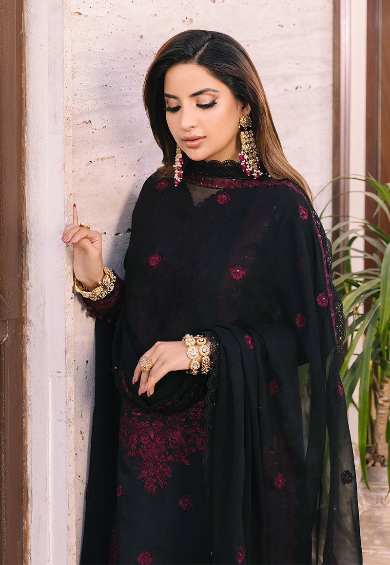 AJSM-48 EMBROIDERED SILK 3 PCS