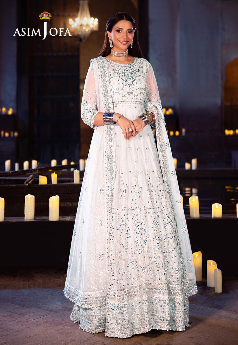 AJYVD-03 EMBROIDERED NET STITCHED 3 PCS