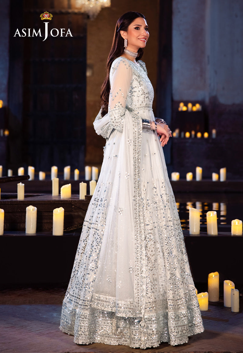AJYVD-03 EMBROIDERED NET STITCHED 3 PCS