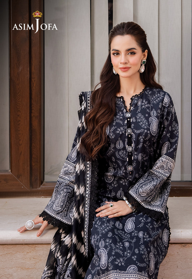 AJCMD-09-XS PRINTED LAWN 3 PCS