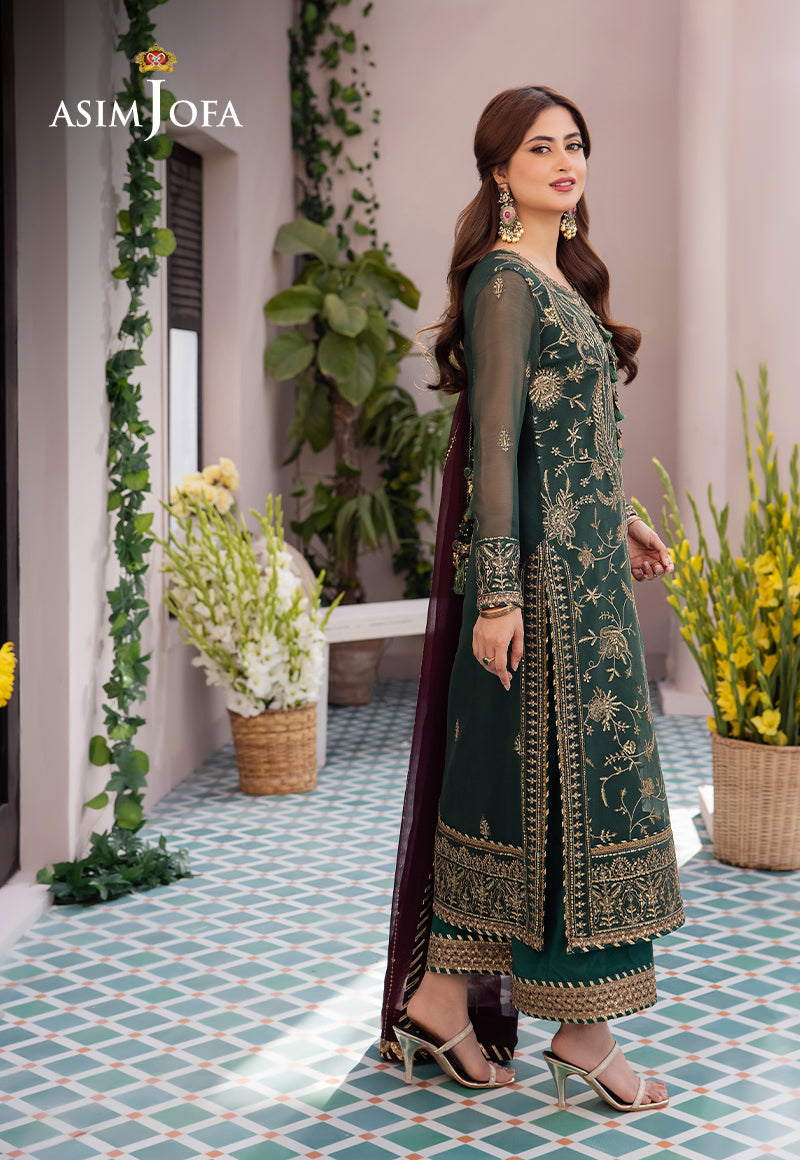 AJCF-10 EMBROIDERED CHIFFON 3 PCS