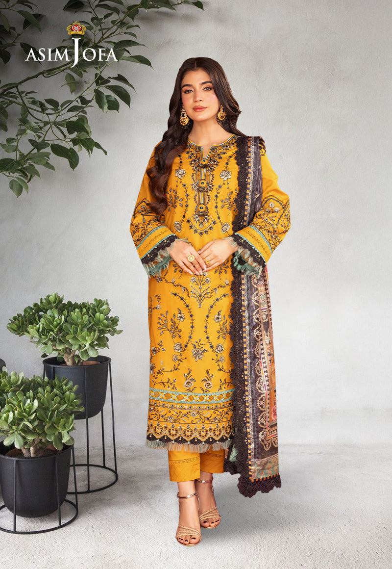 Ajso-44 Unstitched Dupatta 1 Pc Dupatta
