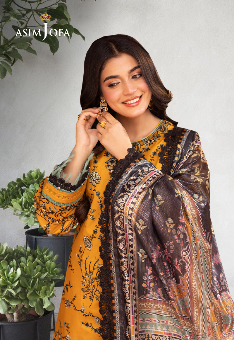 Ajso-44 Unstitched Dupatta 1 Pc Dupatta