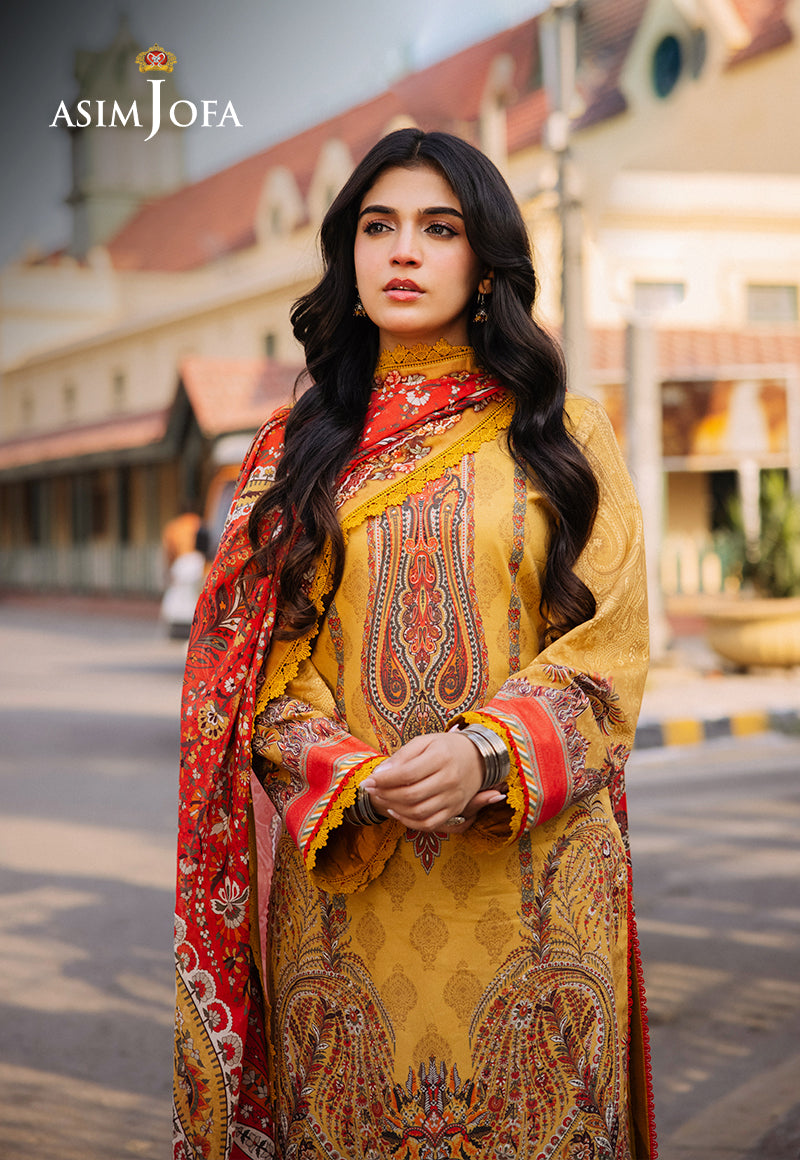 AJBBD-08 DESIGNERS EMBROIDERED STITCHED 3 PCS