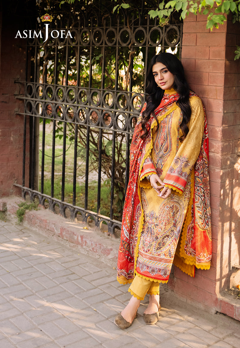 AJBBD-08 DESIGNERS EMBROIDERED STITCHED 3 PCS