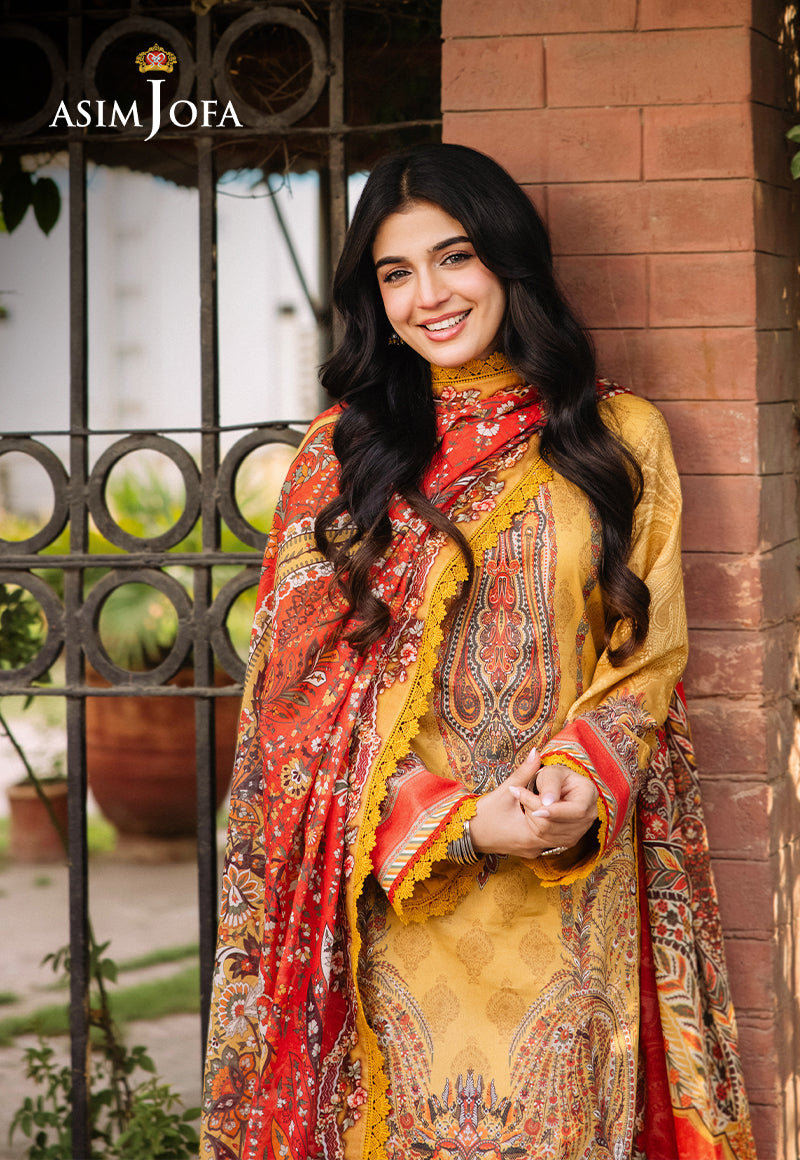 AJBBD-08 DESIGNERS EMBROIDERED STITCHED 3 PCS