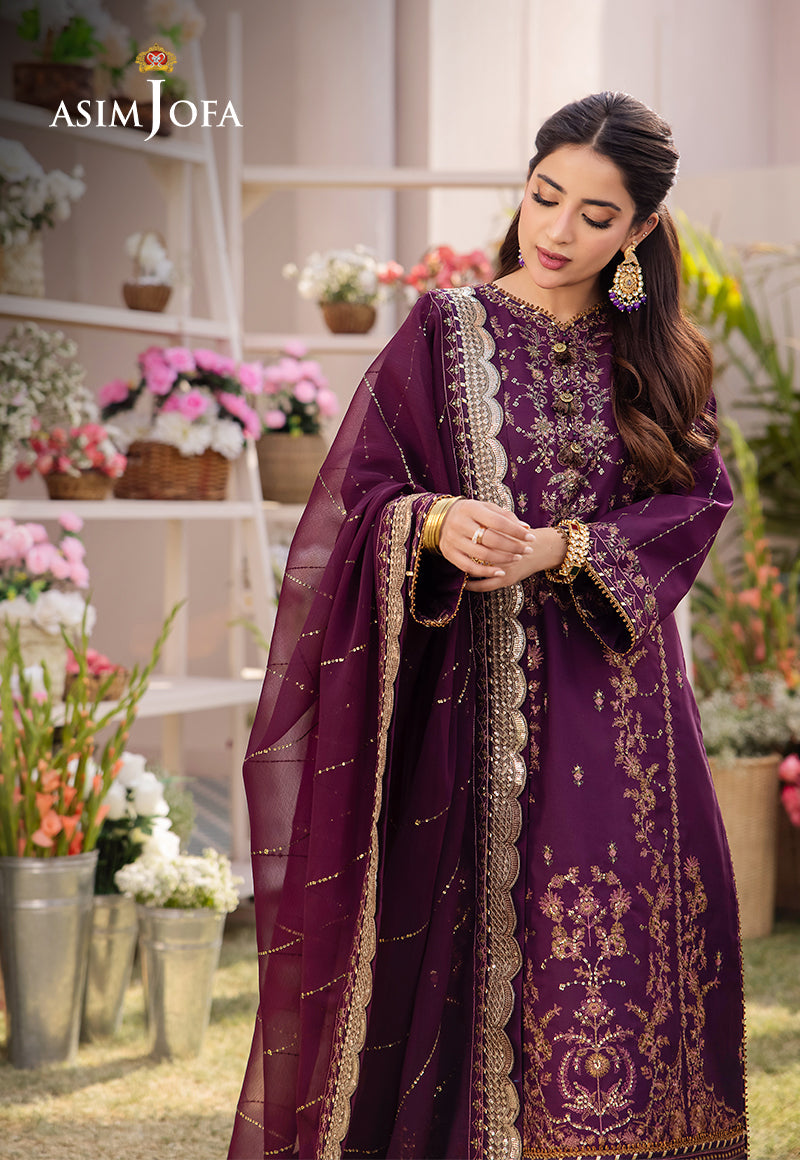 AJCFD-22-XS EMBROIDERED BOSKI SILK 3 PCS