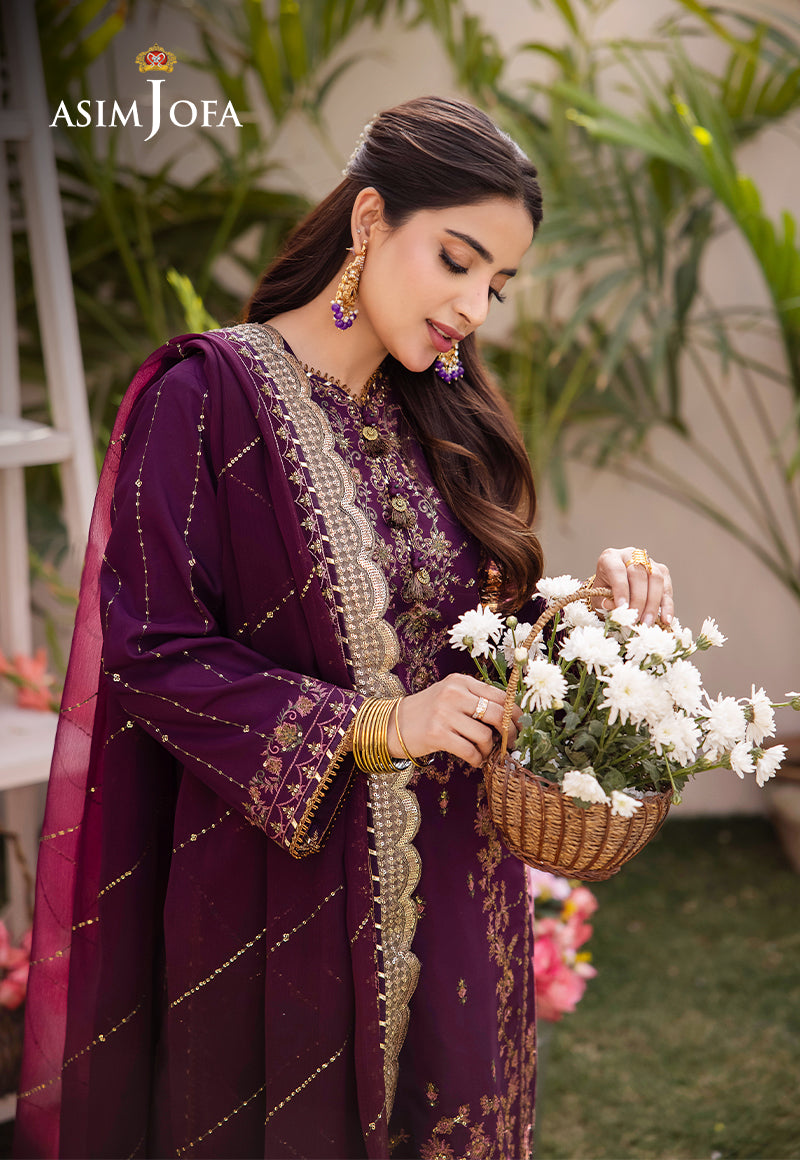 AJCFD-22-XS EMBROIDERED BOSKI SILK 3 PCS