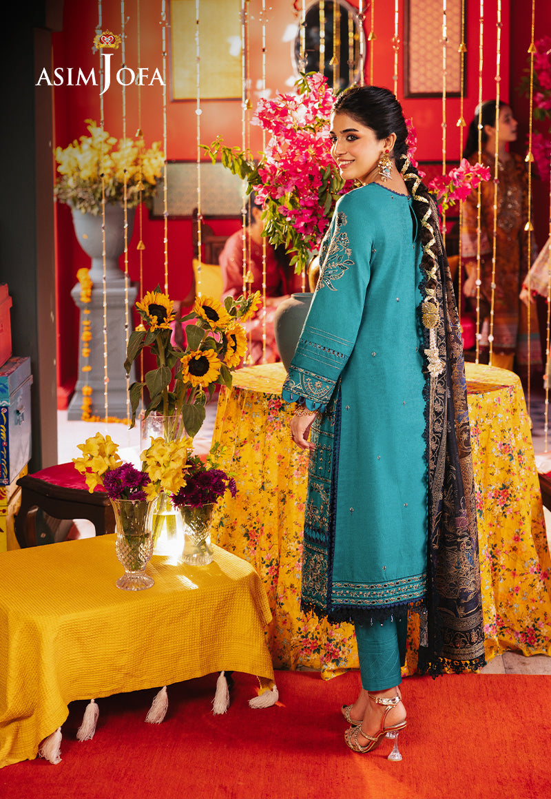 AJRAD-21 EMBROIDERED STITCHED 3 PCS