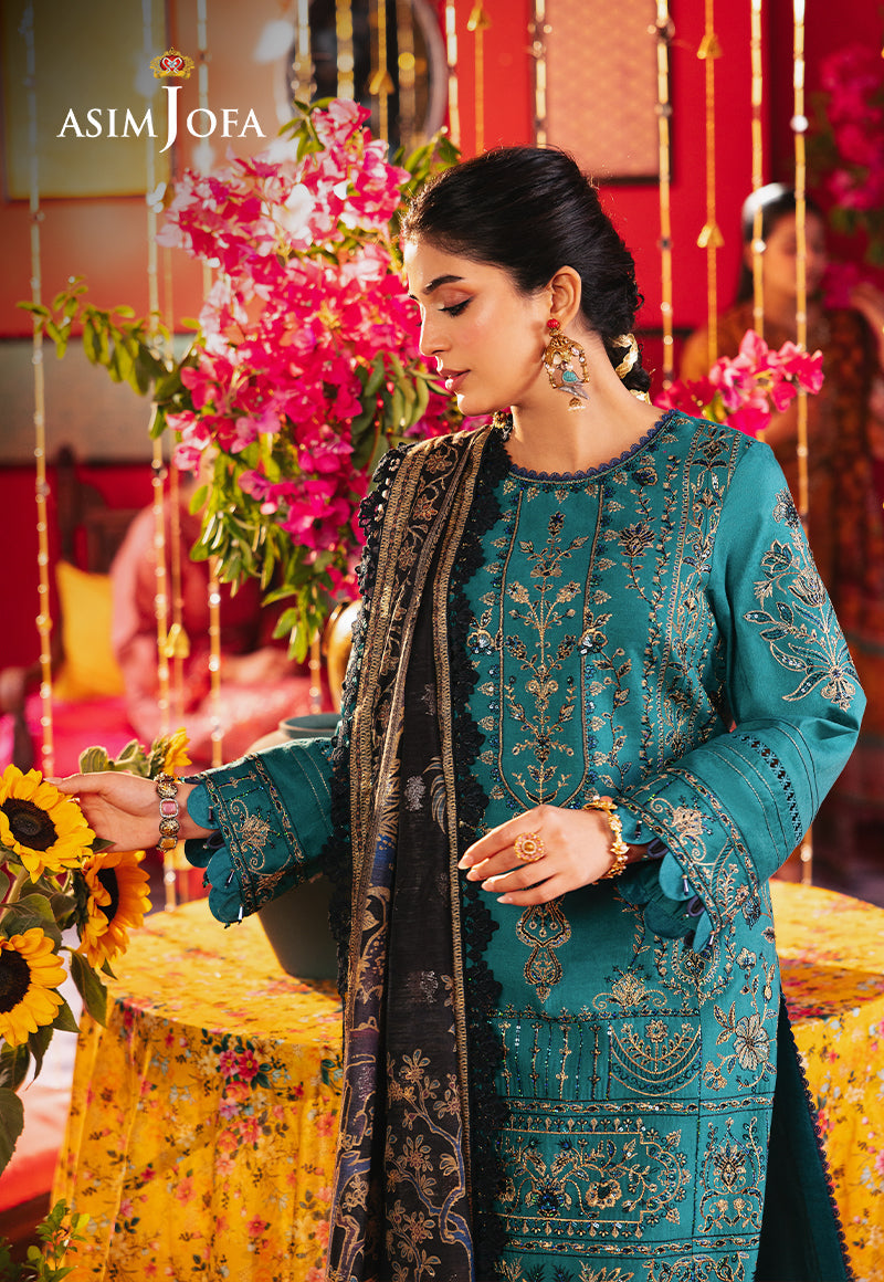 AJRAD-21 EMBROIDERED STITCHED 3 PCS