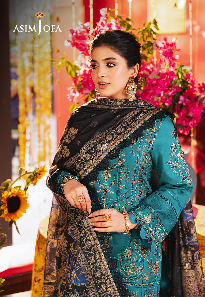 AJRAD-21 EMBROIDERED STITCHED 3 PCS