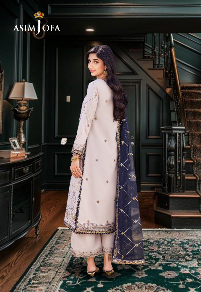 AJCFD-13-XS EMBROIDERED BOSKI SILK 3 PCS