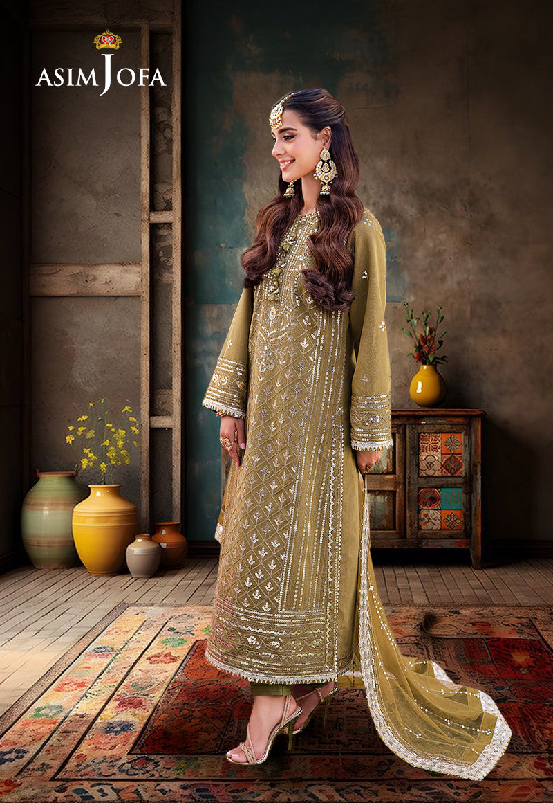 AJMJD-30-XS EMBROIDERED PAPER COTTON 3 PCS