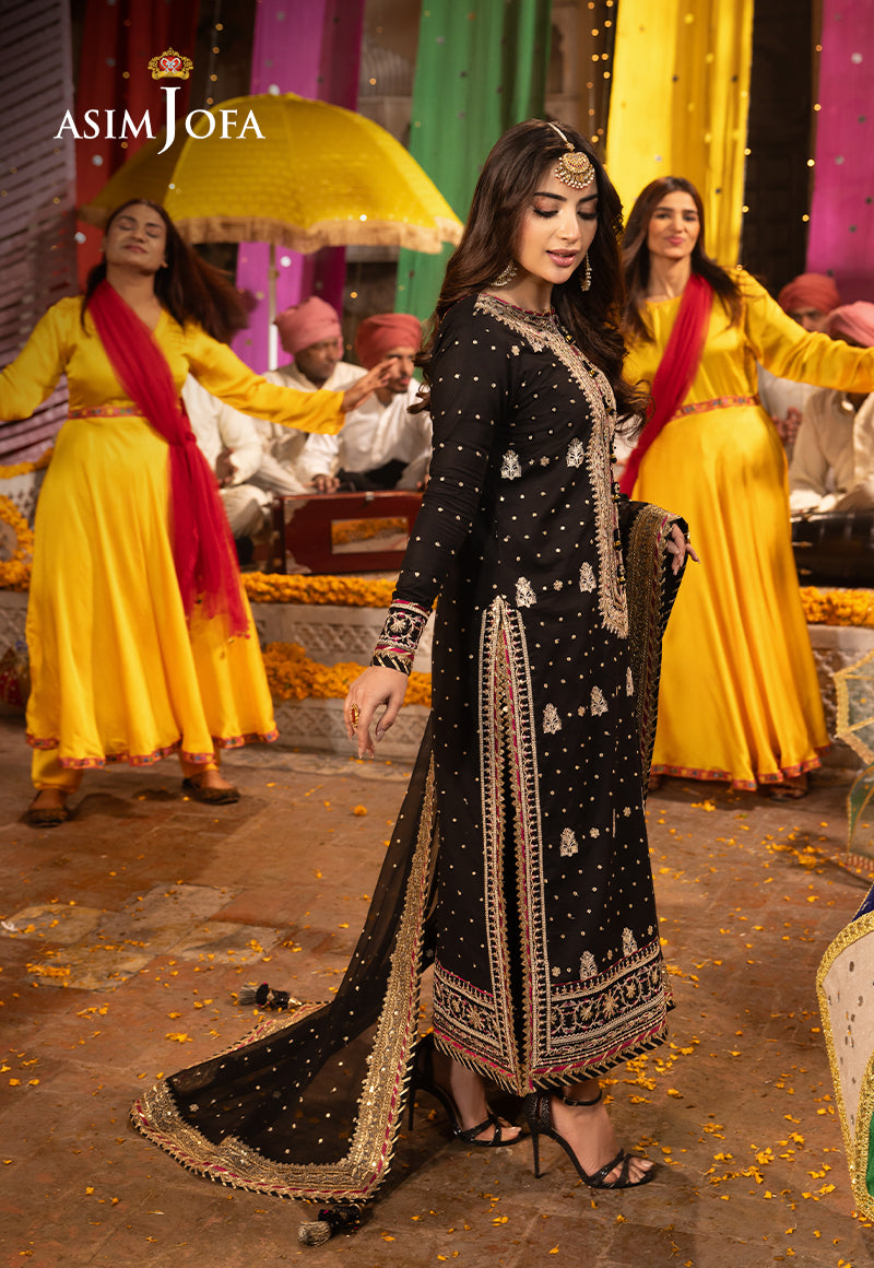 AJCDD-02-XS EMBROIDERED TWISTED SILK 3 PCS
