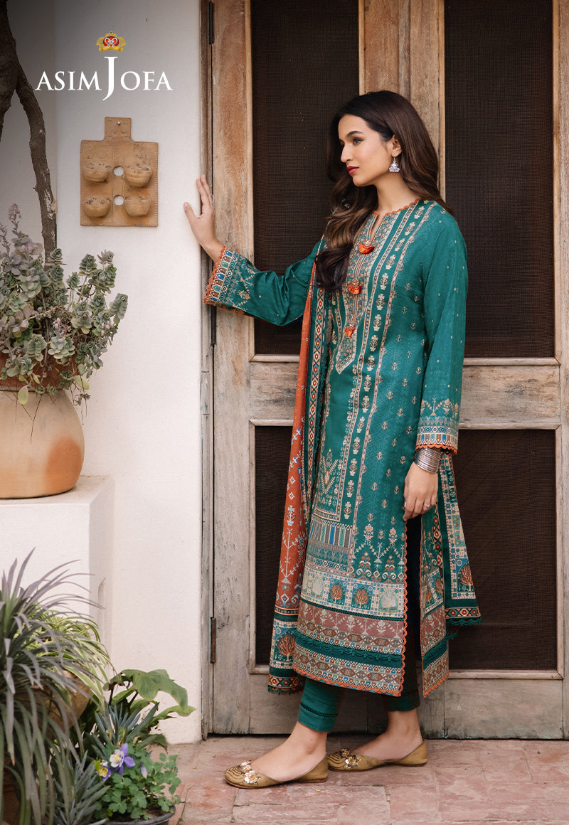 AJBUD-19 PRINTED STITCHED 3 PCS