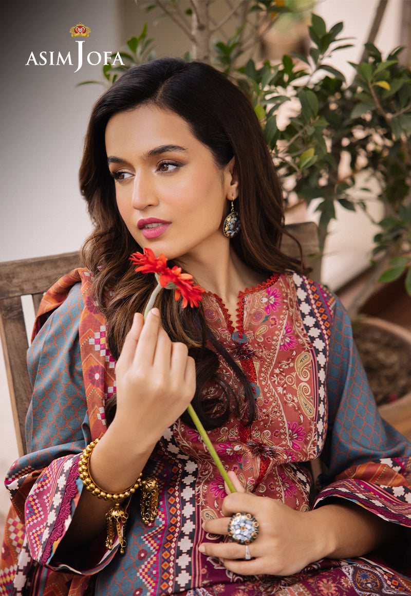 AJBUD-10 PRINTED LAWN 3 PCS