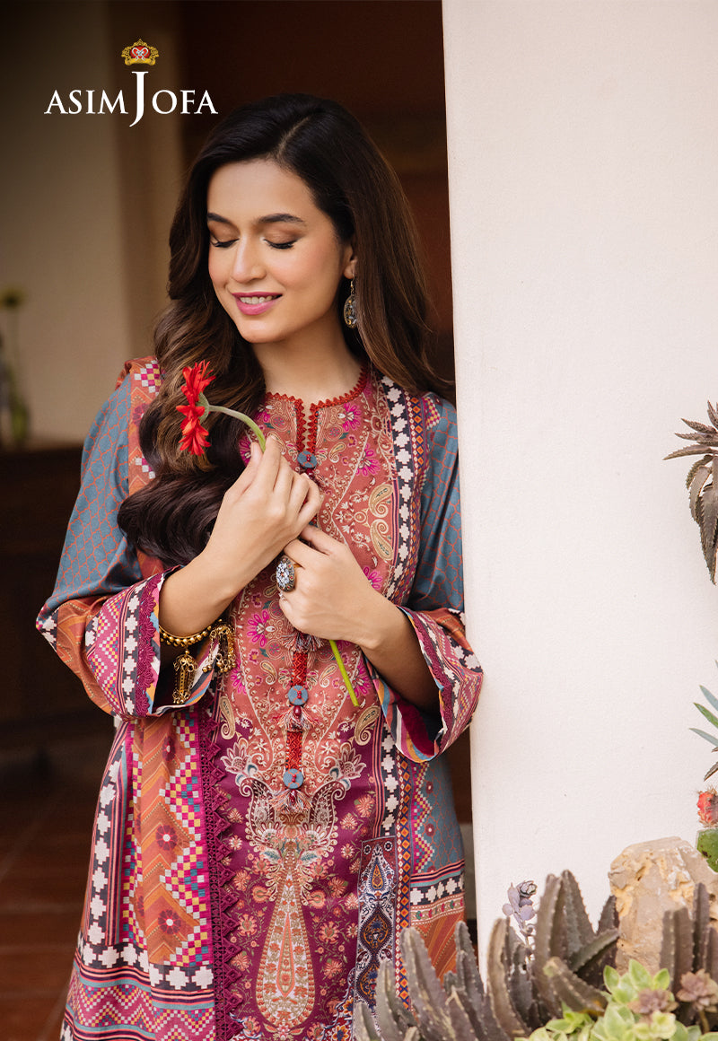 AJBUD-10 PRINTED LAWN 3 PCS