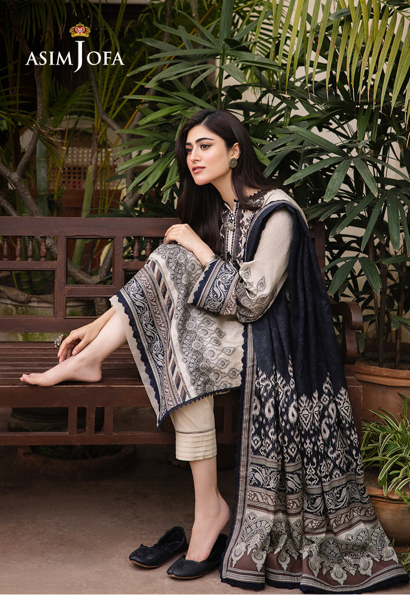 AJBUD-2 PRINTED LAWN 3 PCS