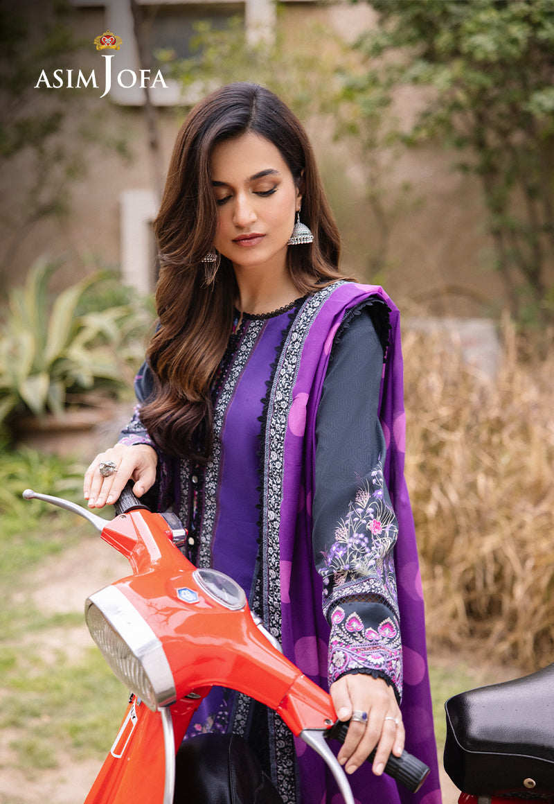 AJBUD-15 PRINTED LAWN 3 PCS