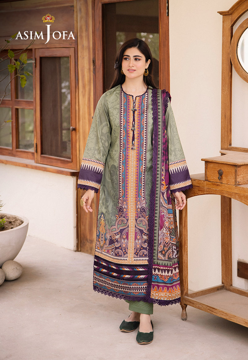 AJBUD-13 PRINTED LAWN 3 PCS