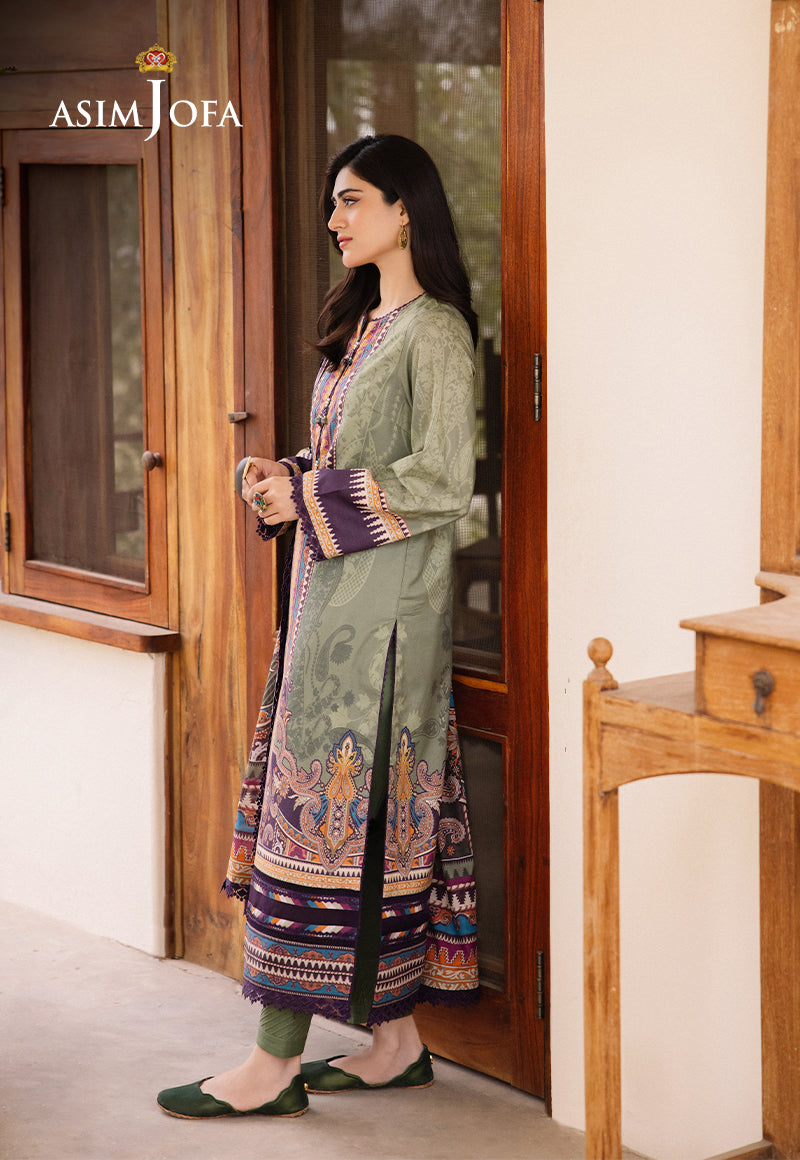 AJBUD-13 PRINTED LAWN 3 PCS