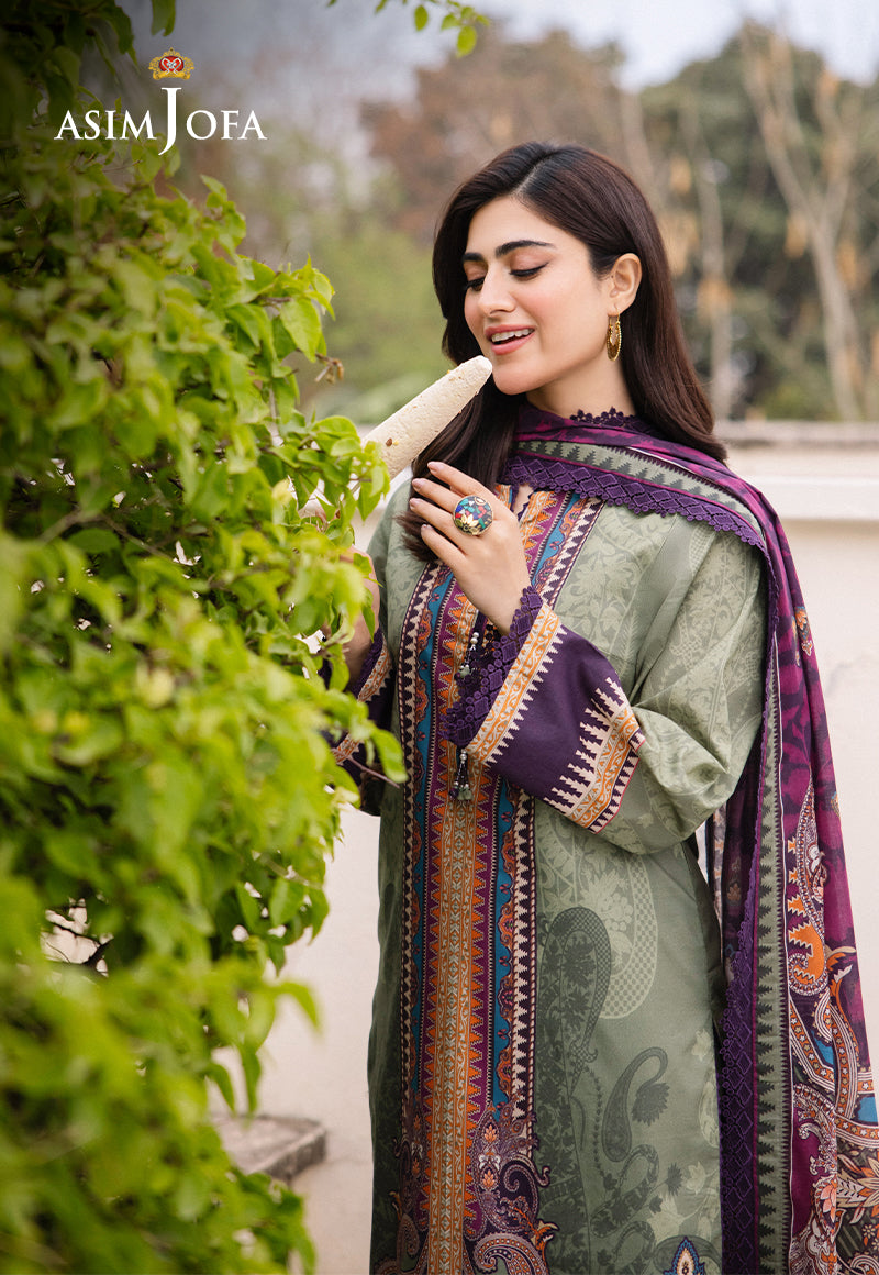 AJBUD-13 PRINTED LAWN 3 PCS