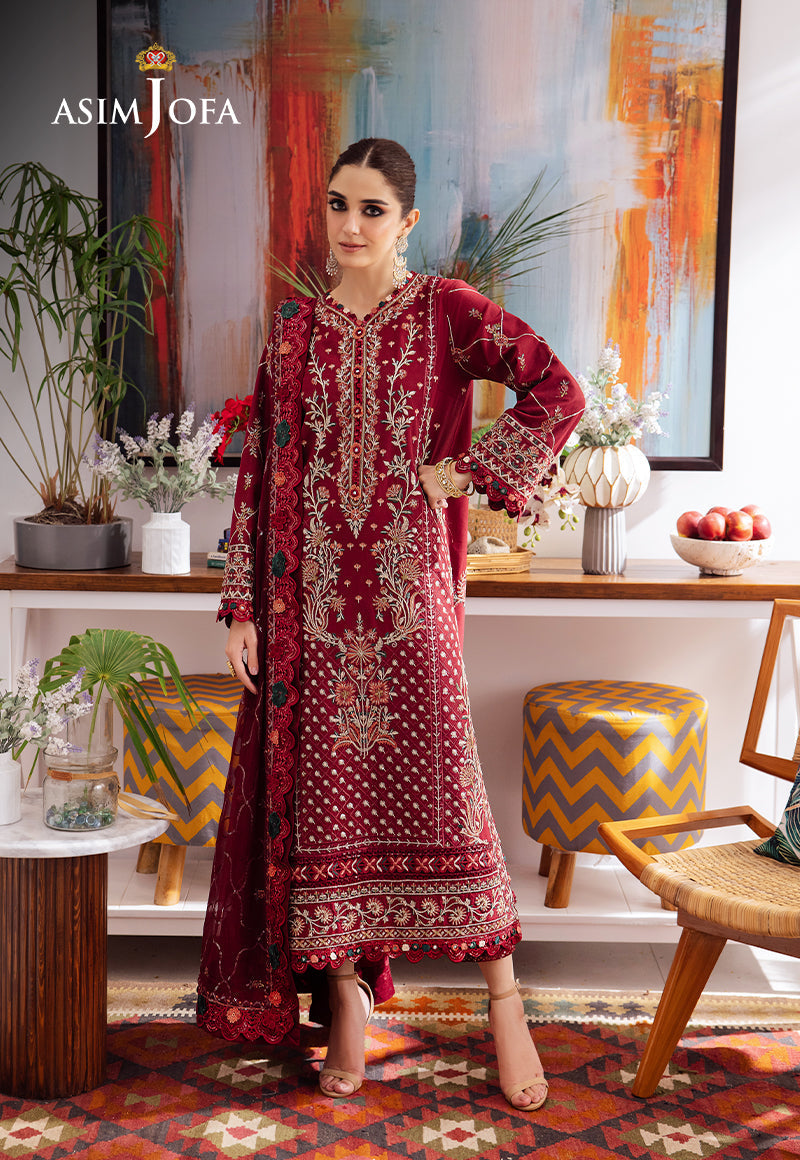 AJURD-04 EMBROIDERED LAWN STITCHED 2 PCS