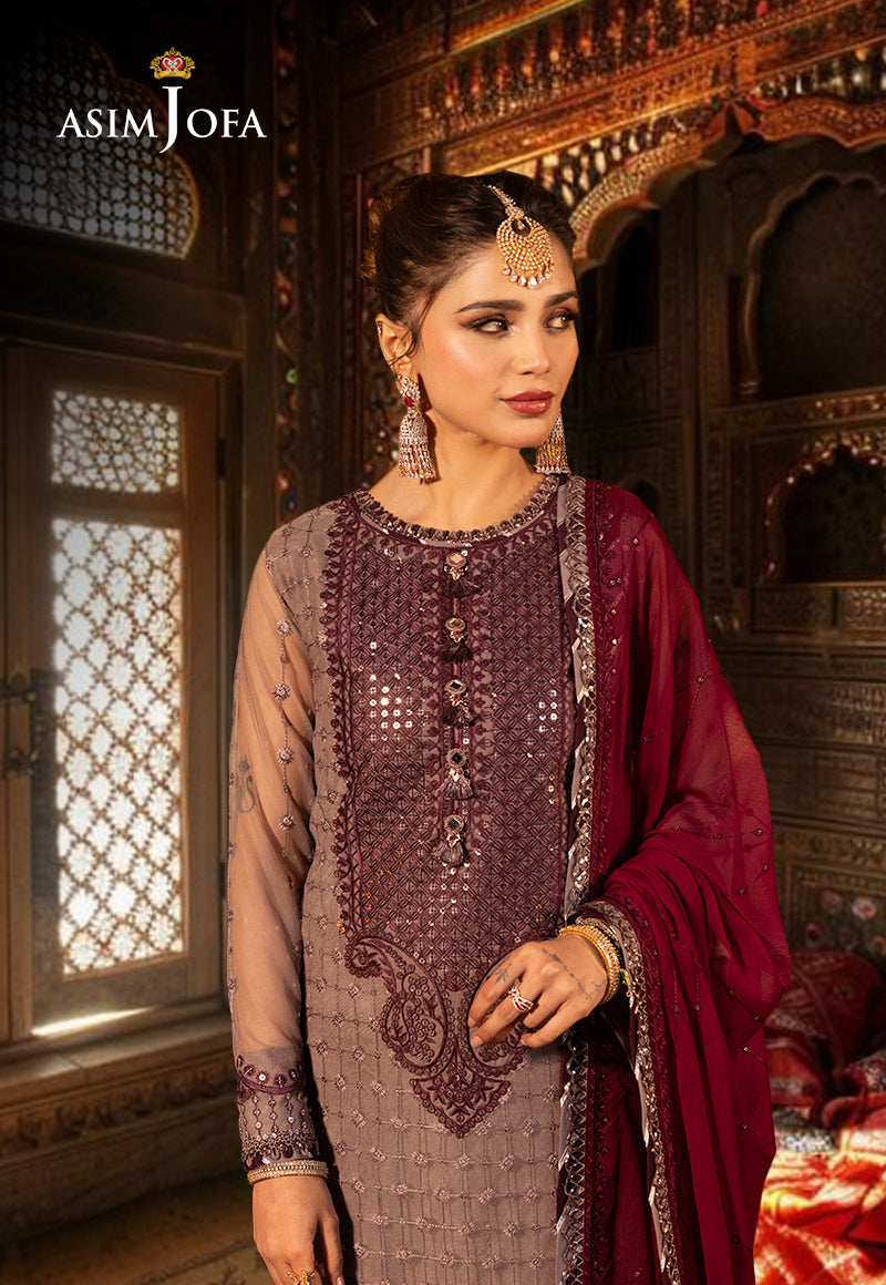AJCDD-15 EMBROIDERED NET STITCHED 3 PCS