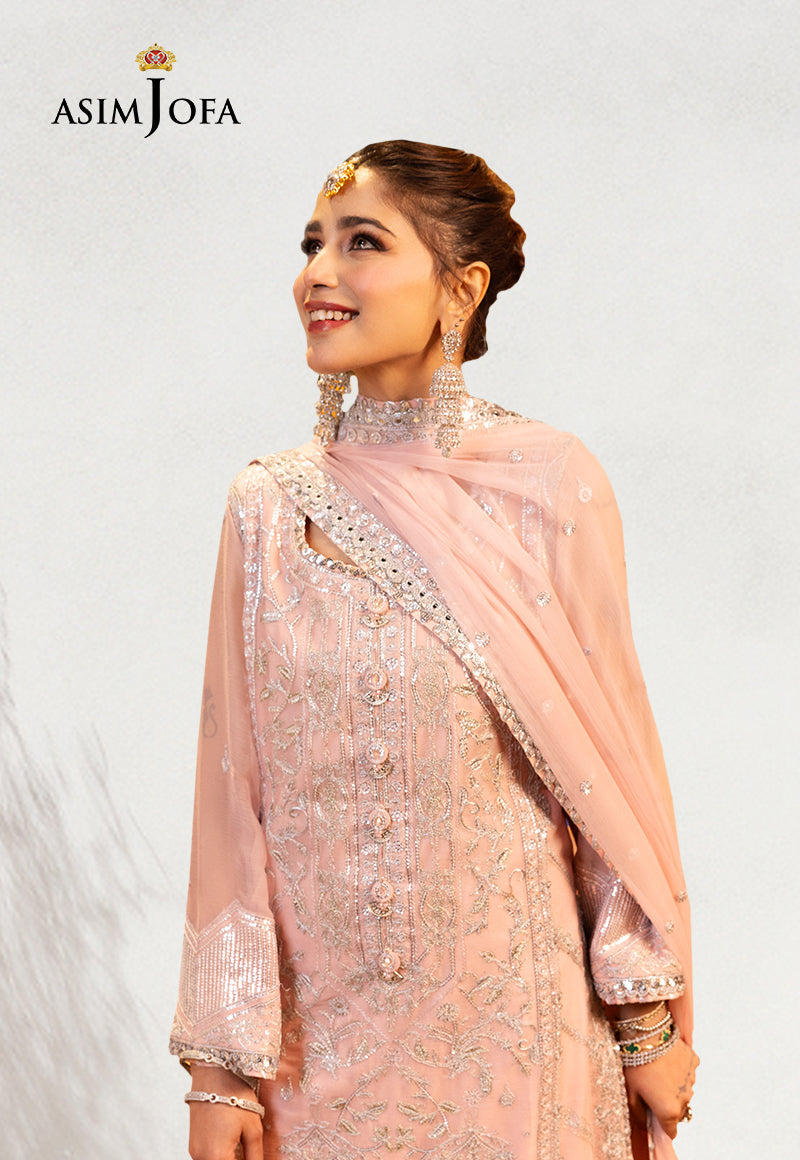 AJCD-14 EMBROIDERED CHIFFON 3 PCS