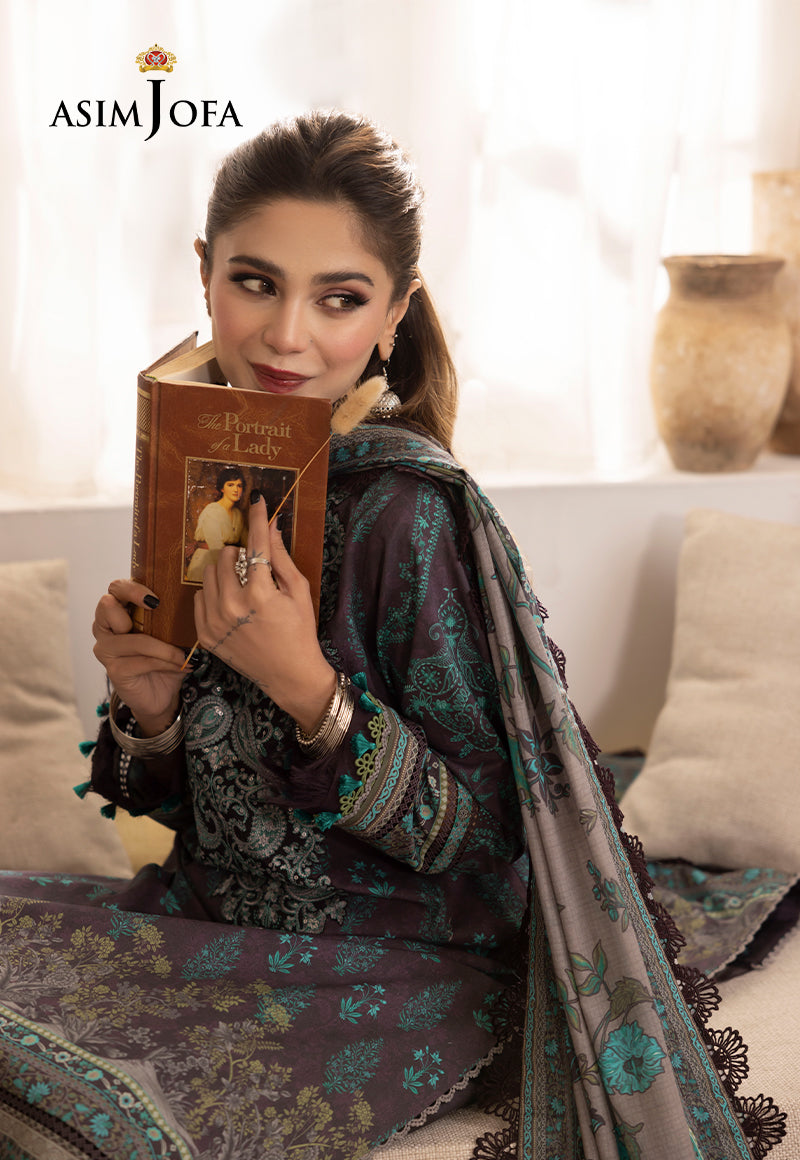 AJNR-08 EMBROIDERED CAMBRIC 3 PCS