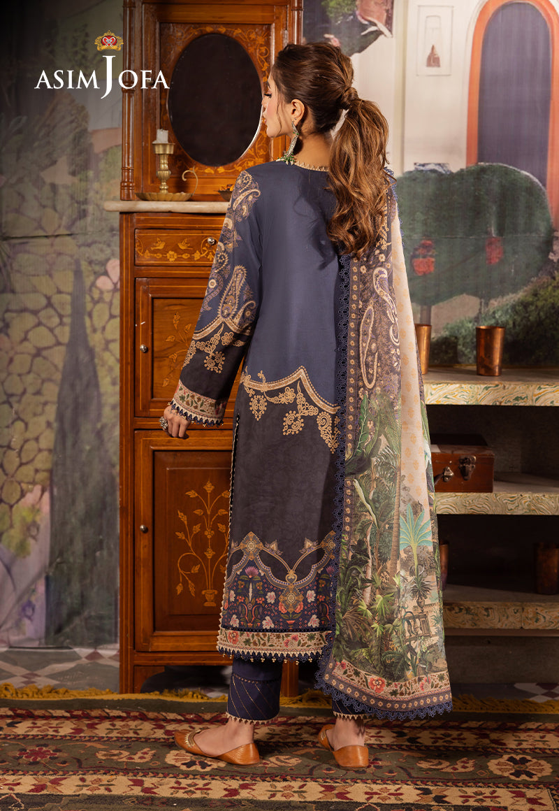 AJNRD-03 EMBROIDERED STITCHED 3 PCS