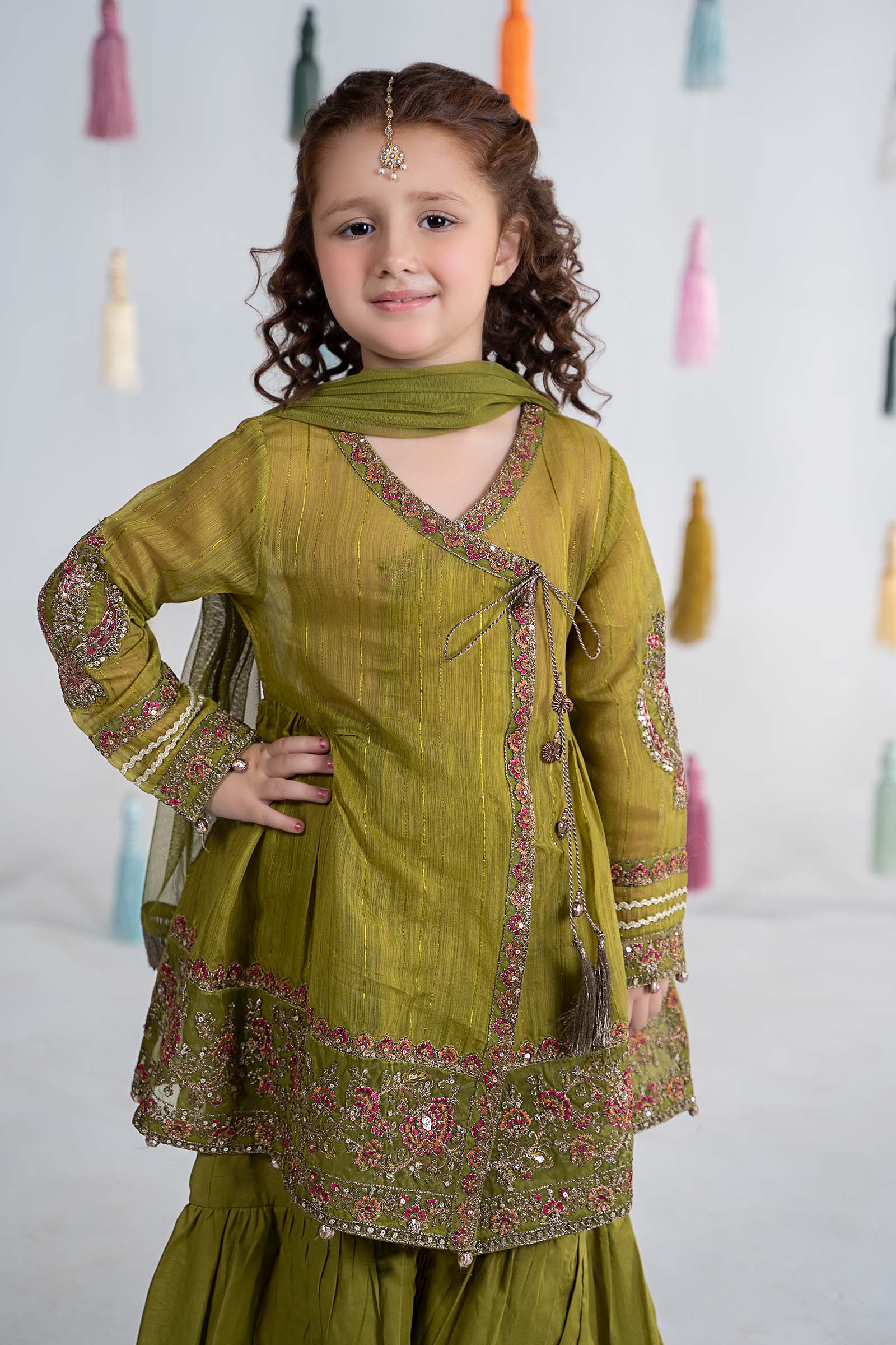 3 Piece Dyed Doria Paper Cotton Suit