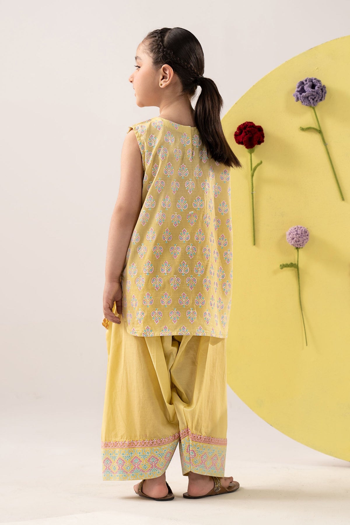 2 Piece Embroidered Dobby Lawn Suit