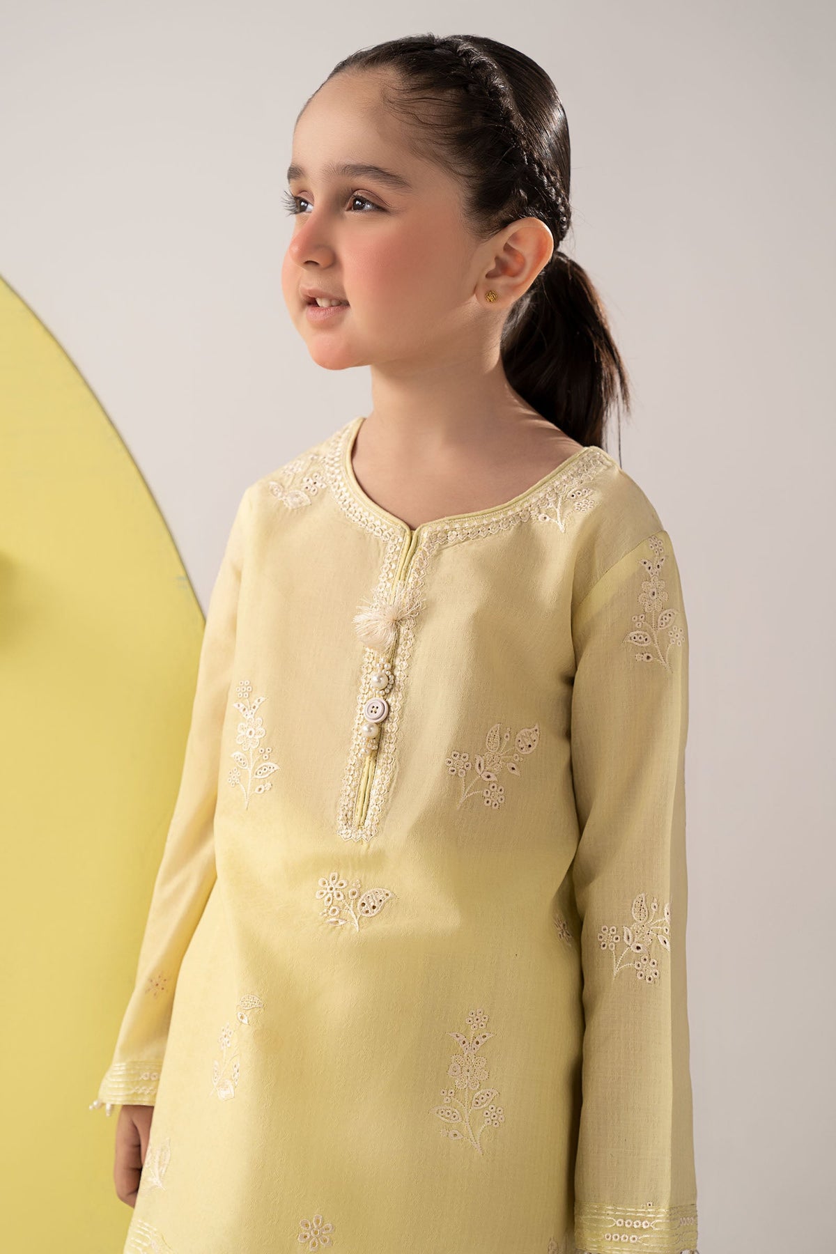 2 Piece Embroidered Dobby Lawn Suit